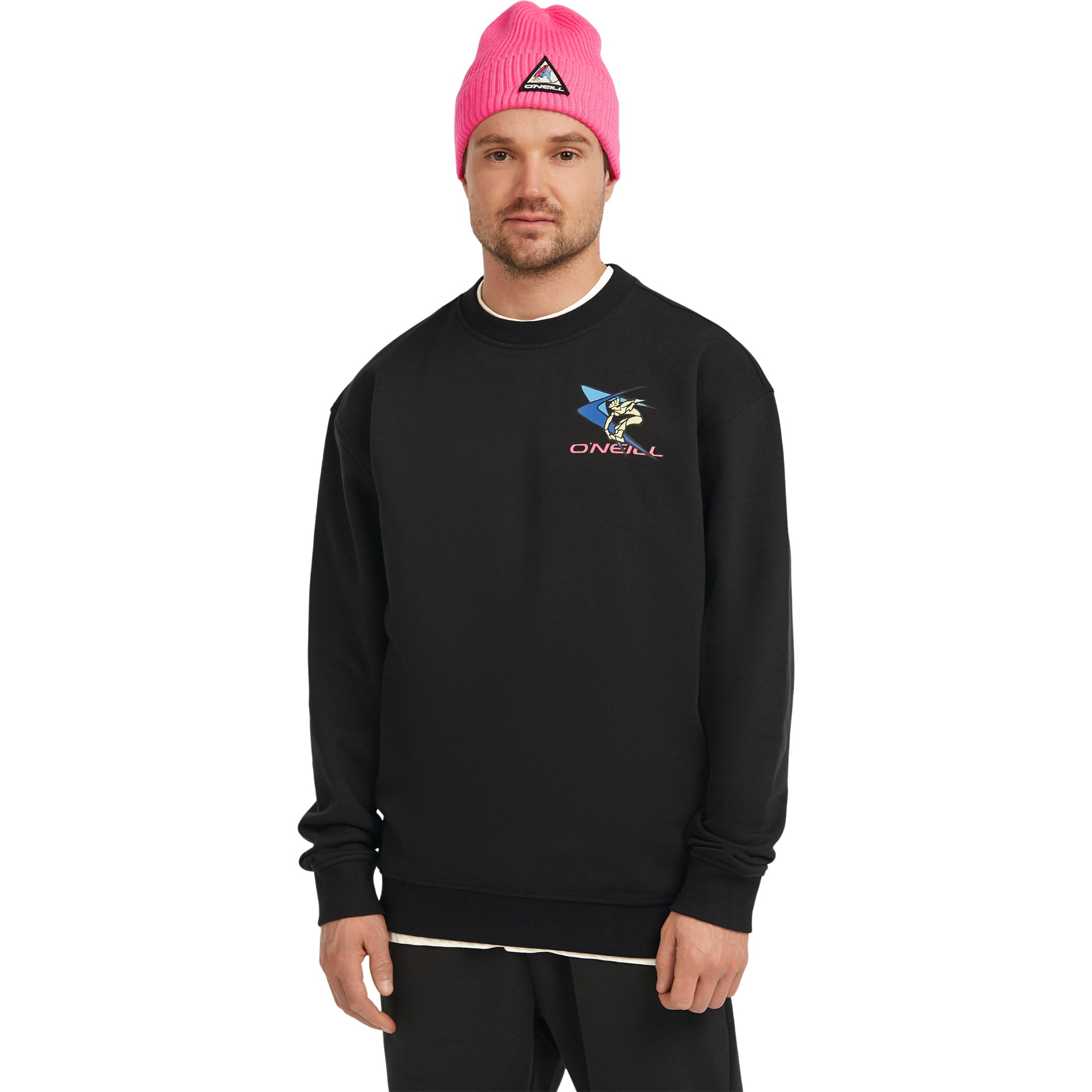 2025 O'Neill Mens Fwc'Play Crew Sweatshirt 2750165 - Black Out